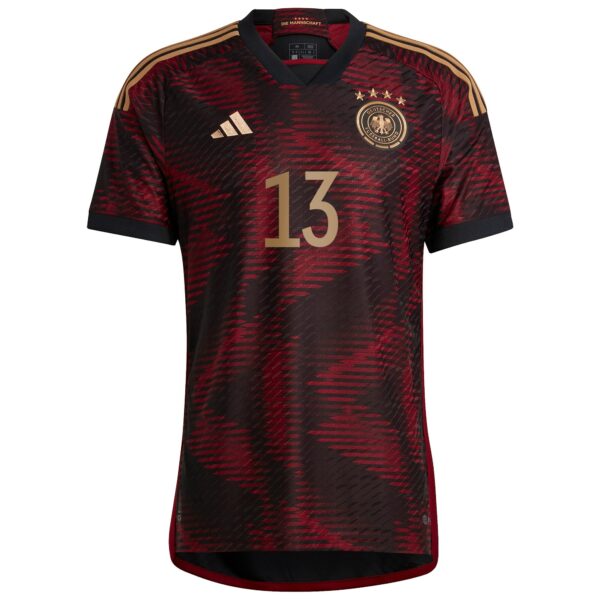 Germany Away Authentic Shirt with Müller 13 printing