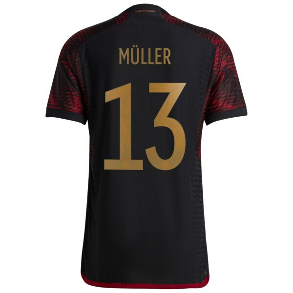 Germany Away Authentic Shirt with Müller 13 printing