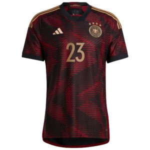 Germany Away Authentic Shirt with Schlotterbeck 23 printing