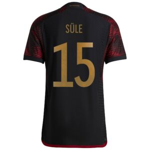Germany Away Authentic Shirt with Süle 15 printing