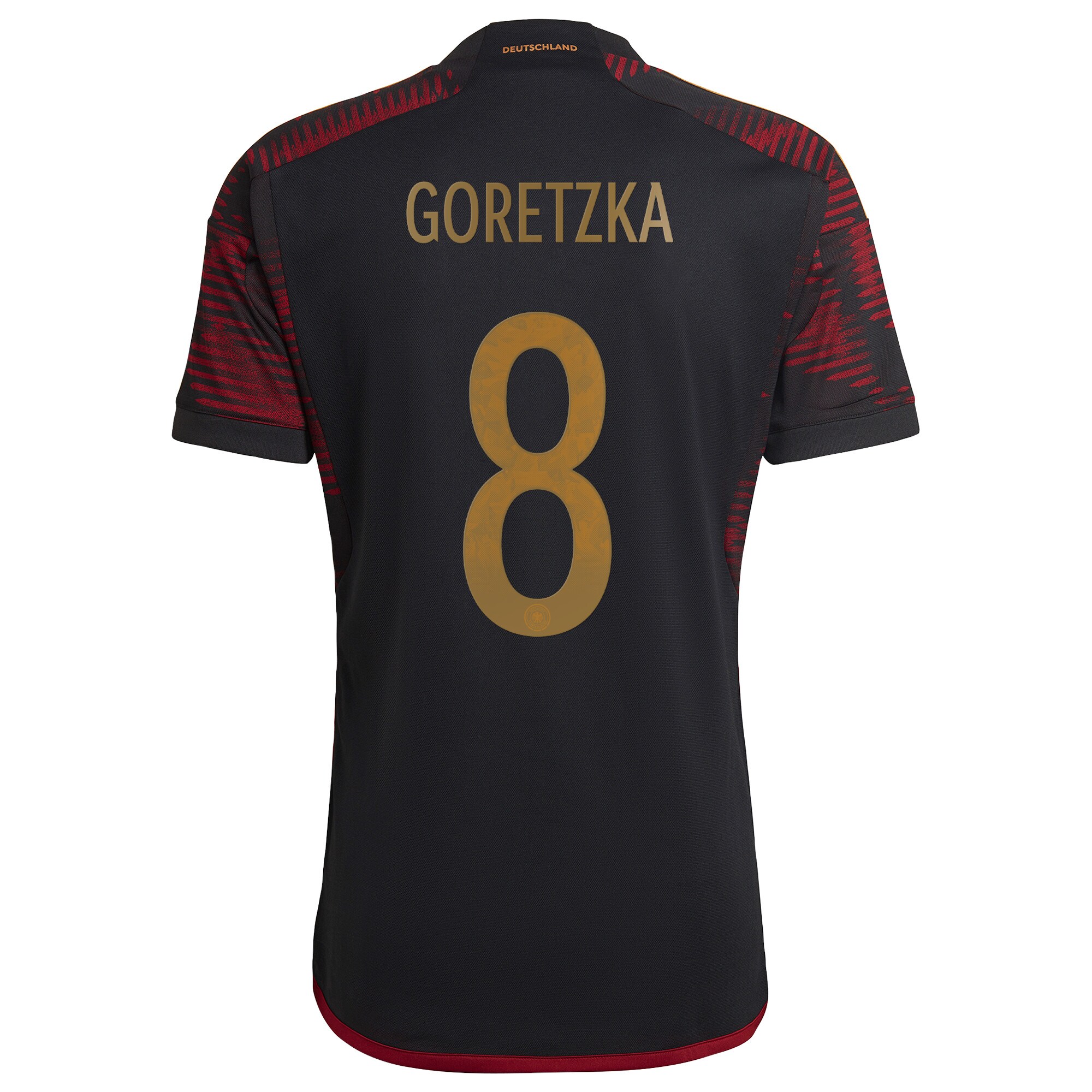 Germany Away Shirt with Goretzka 8 printing
