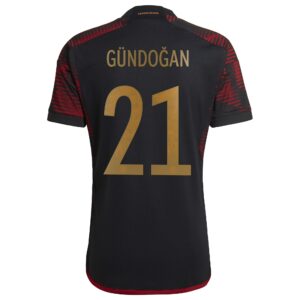 Germany Away Shirt with Gündogan 21 printing