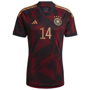 Germany Away Shirt with Musiala 14 printing