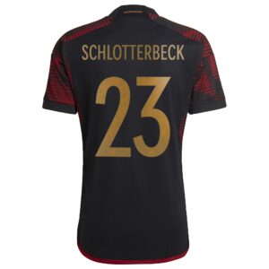Germany Away Shirt with Schlotterbeck 23 printing