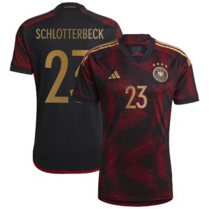 Germany Away Shirt with Schlotterbeck 23 printing