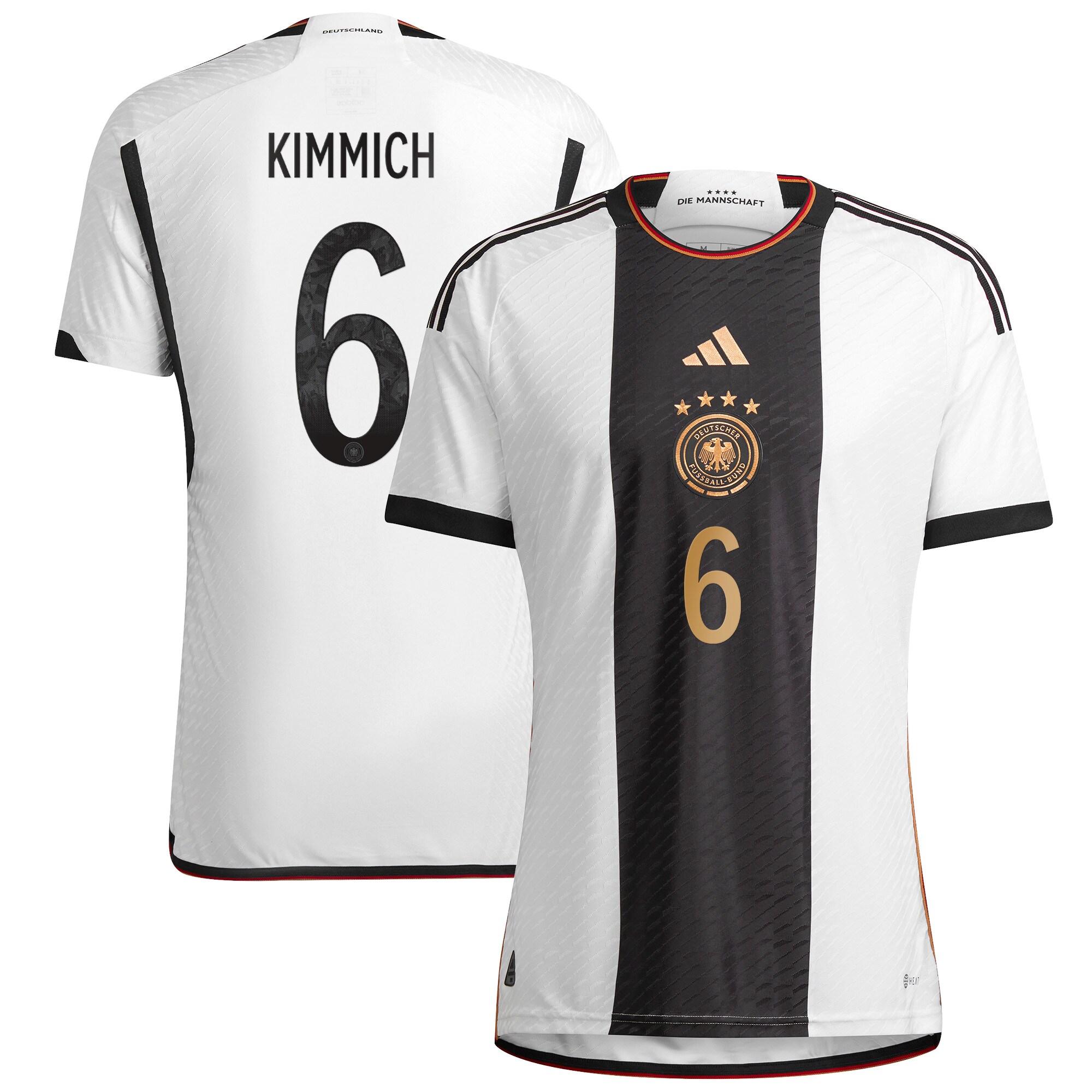 Germany Home Authentic Shirt with Kimmich 6 printing