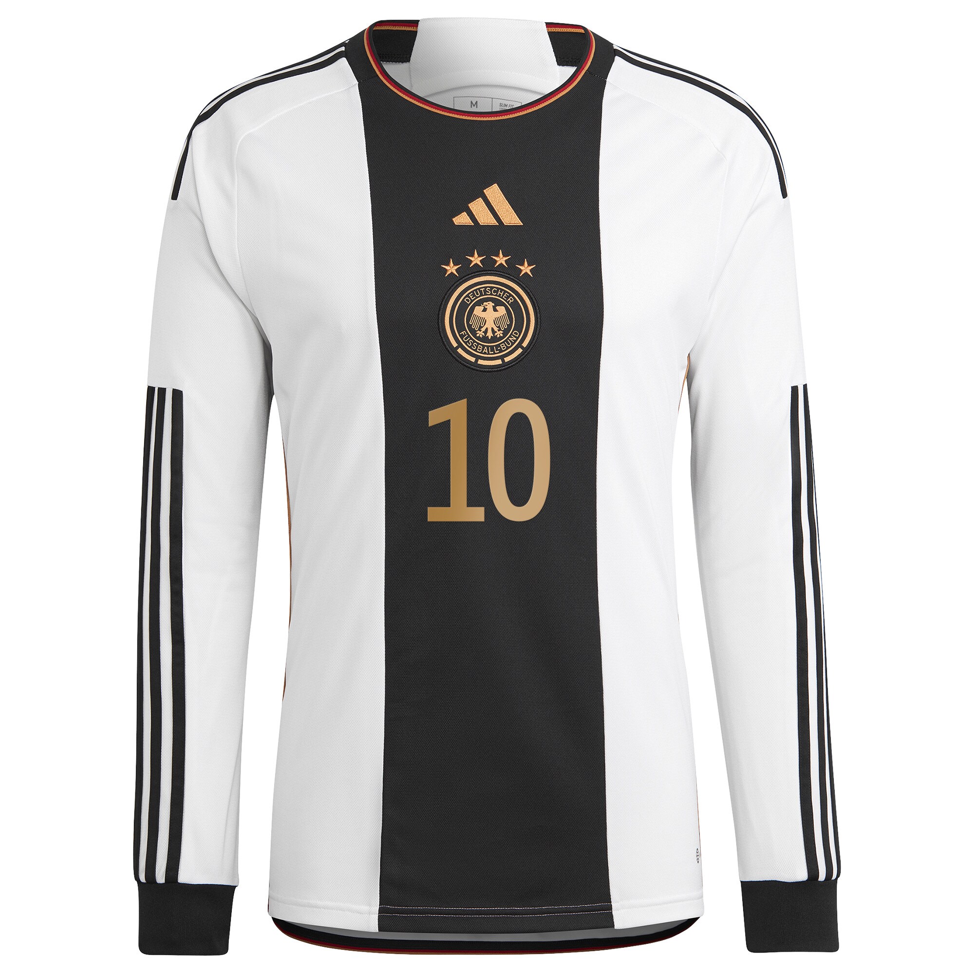 Germany Home Shirt Long Sleeve with Gnabry 10 printing