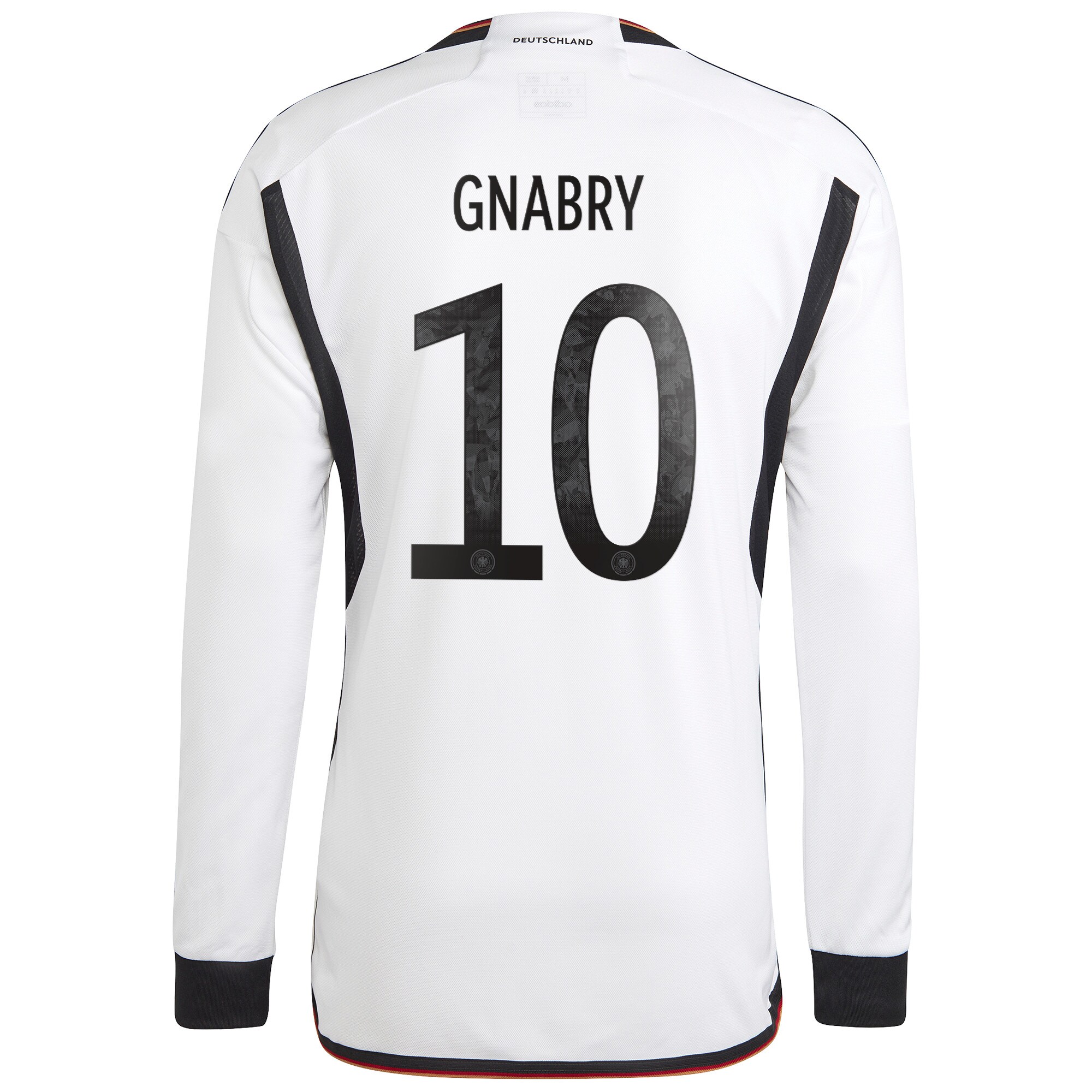Germany Home Shirt Long Sleeve with Gnabry 10 printing