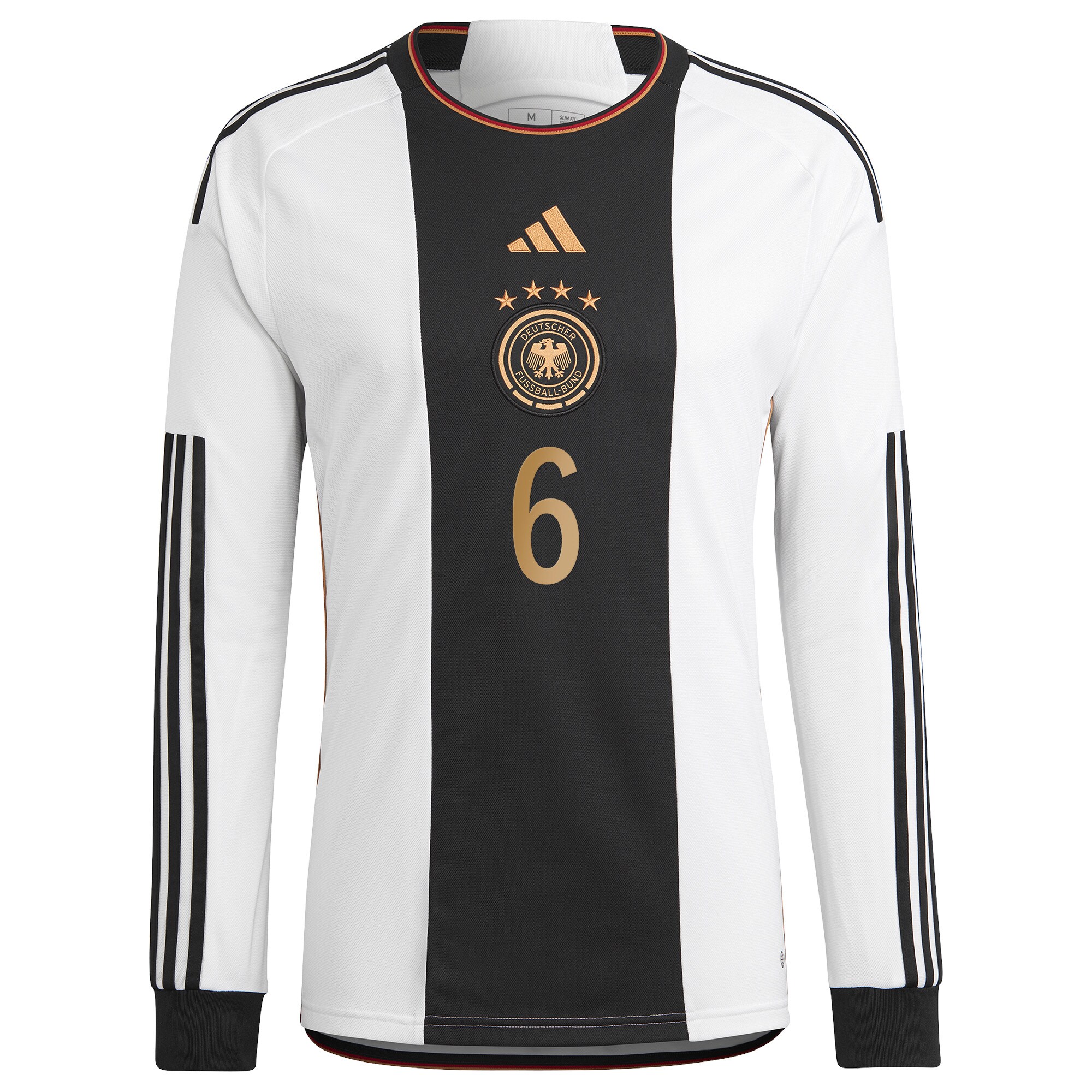 Germany Home Shirt Long Sleeve with Kimmich 6 printing