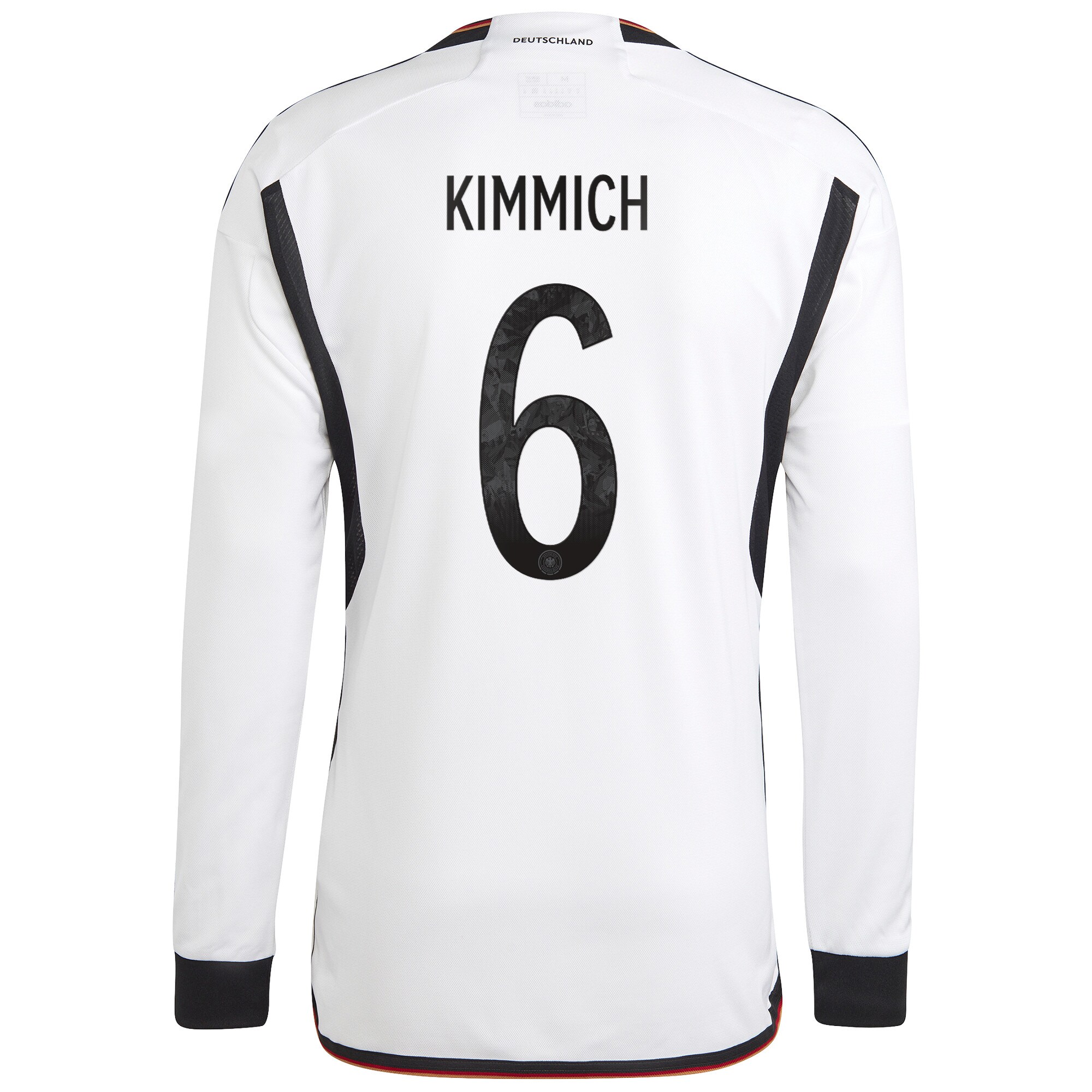 Germany Home Shirt Long Sleeve with Kimmich 6 printing
