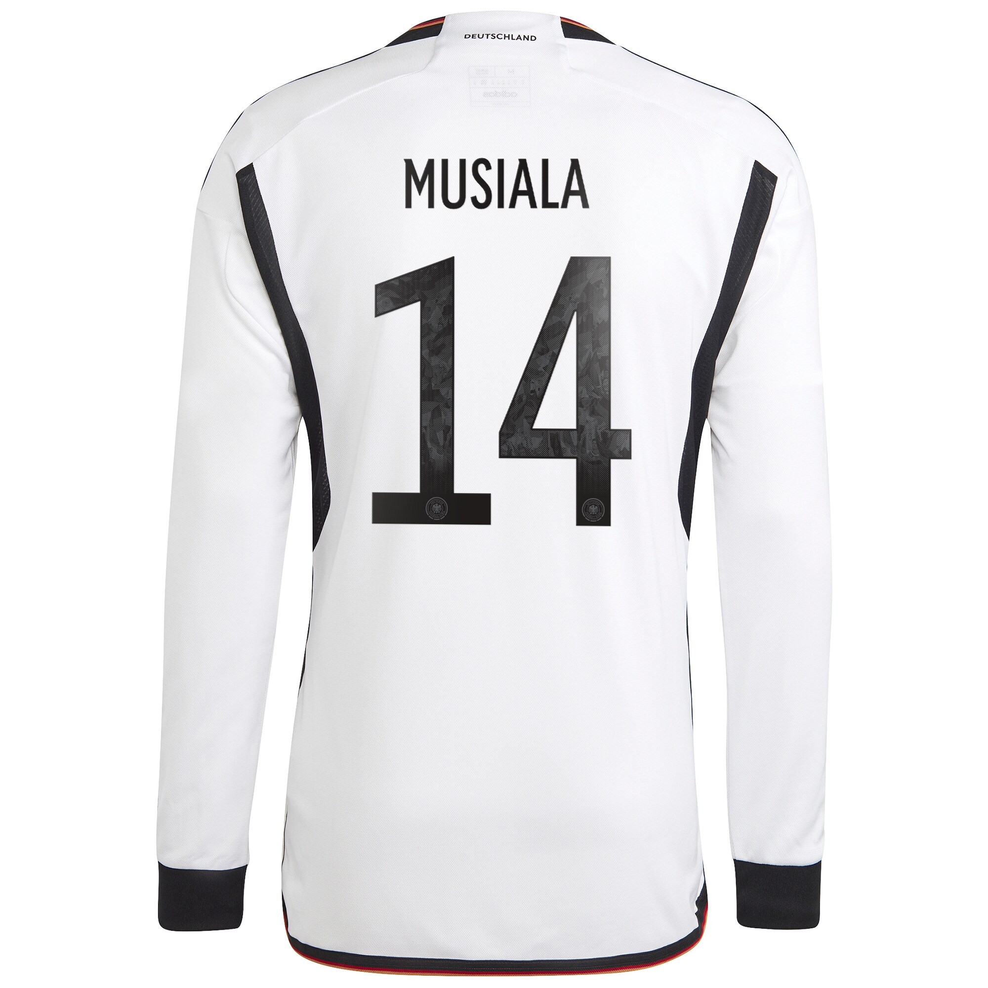 Germany Home Shirt Long Sleeve with Musiala 14 printing