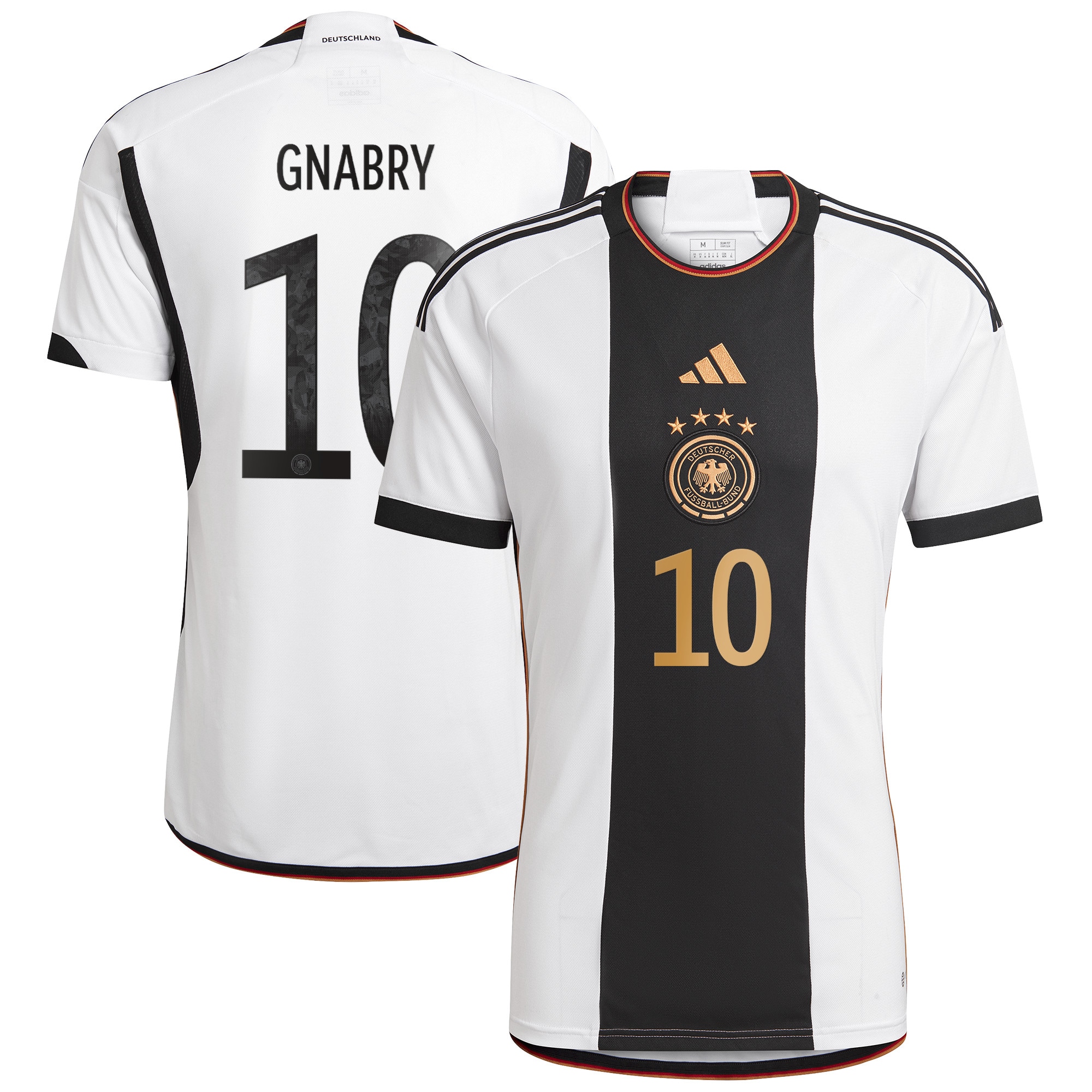 Germany Home Shirt with Gnabry 10 printing