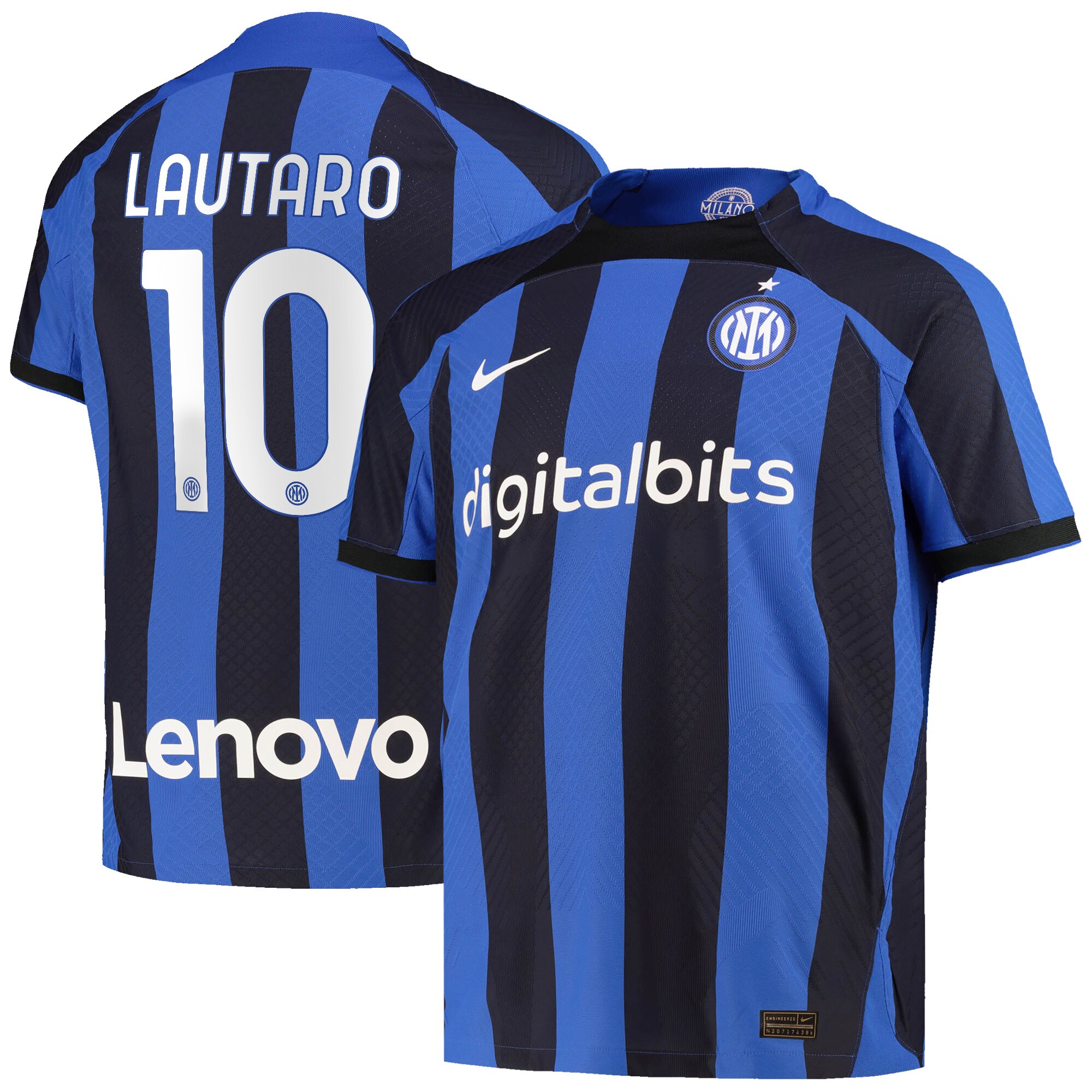 Inter Milan Home Vapor Match Shirt 2022-23 with Lautaro 10 printing