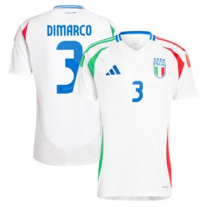 Italy Away Shirt 2024 with DiMarco 3 printing