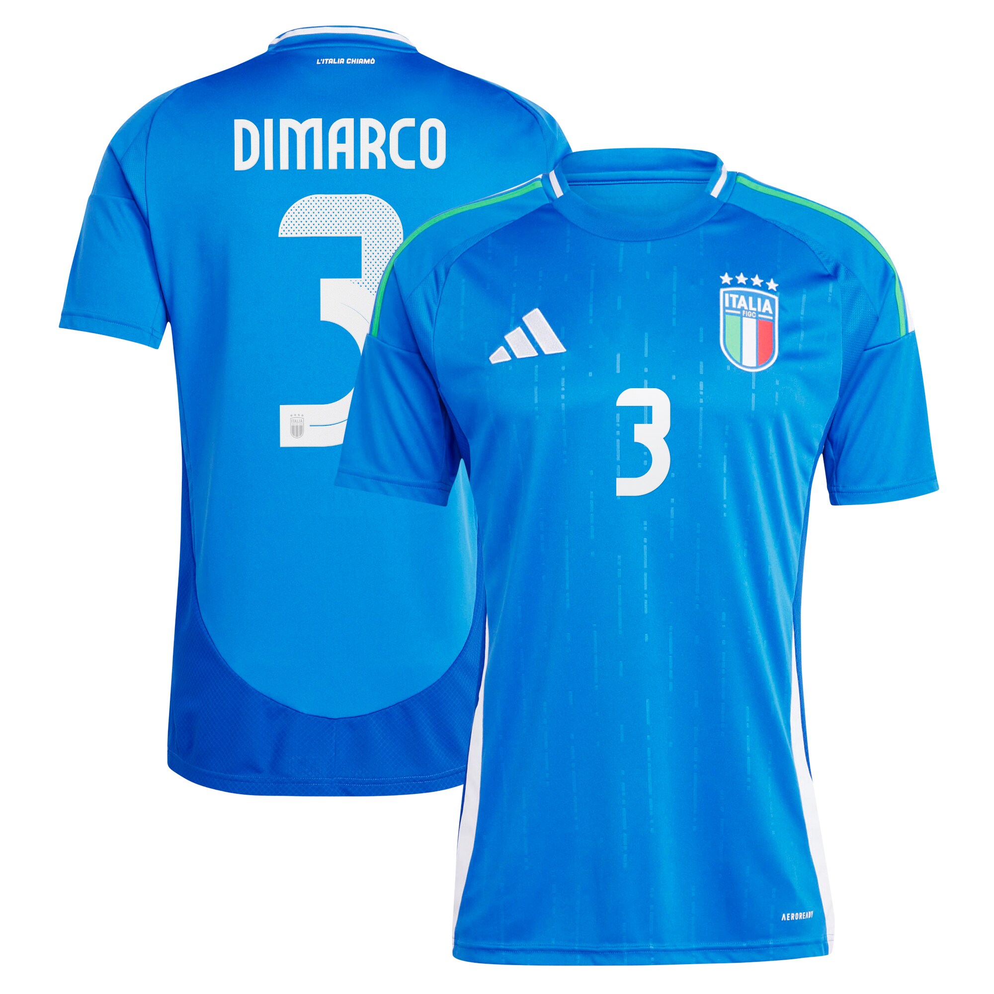 Italy Home Shirt 2024 with DiMarco 3 printing