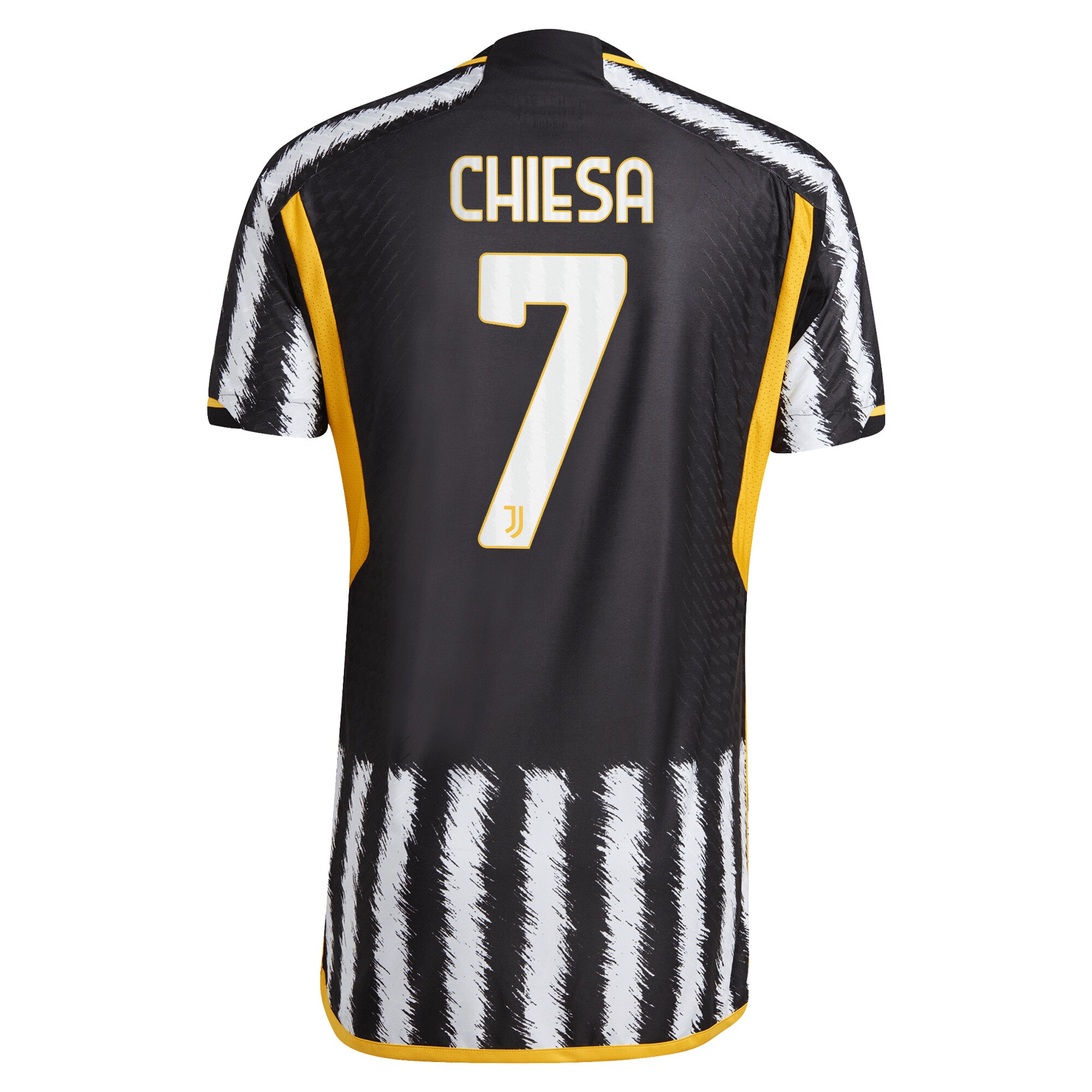 Juventus Home Authentic Shirt 2023-24 with Chiesa 7 printing