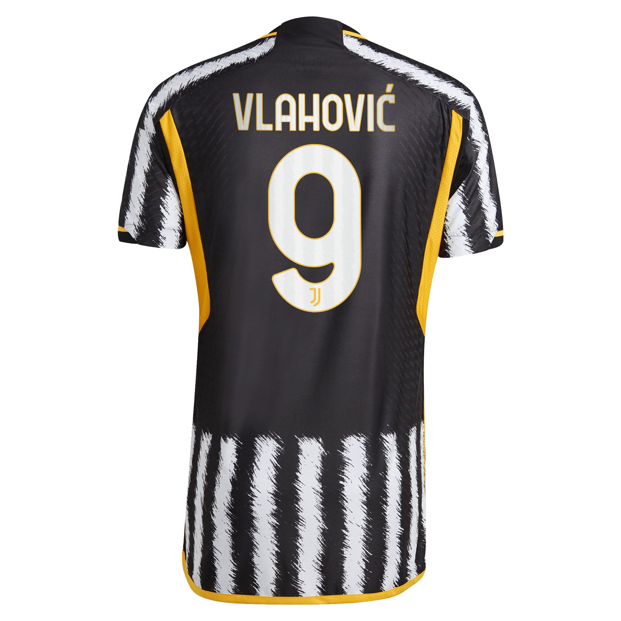 Juventus Home Authentic Shirt 2023-24 with Vlahovic 9 printing
