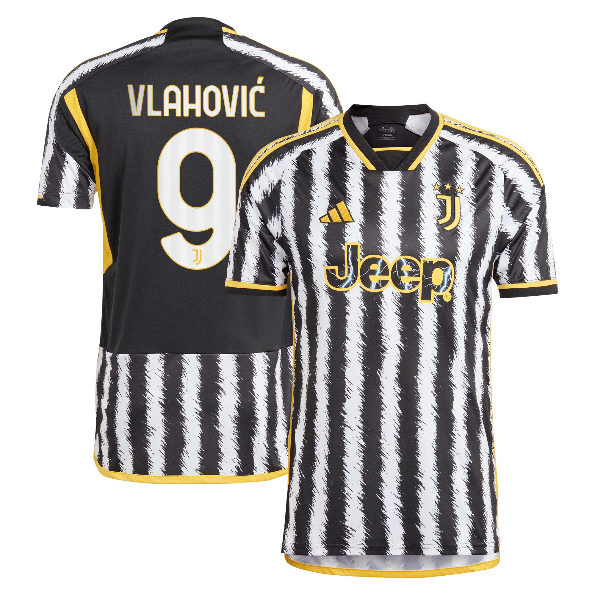 Juventus Home Shirt 2023-24 with Vlahovic 9 printing