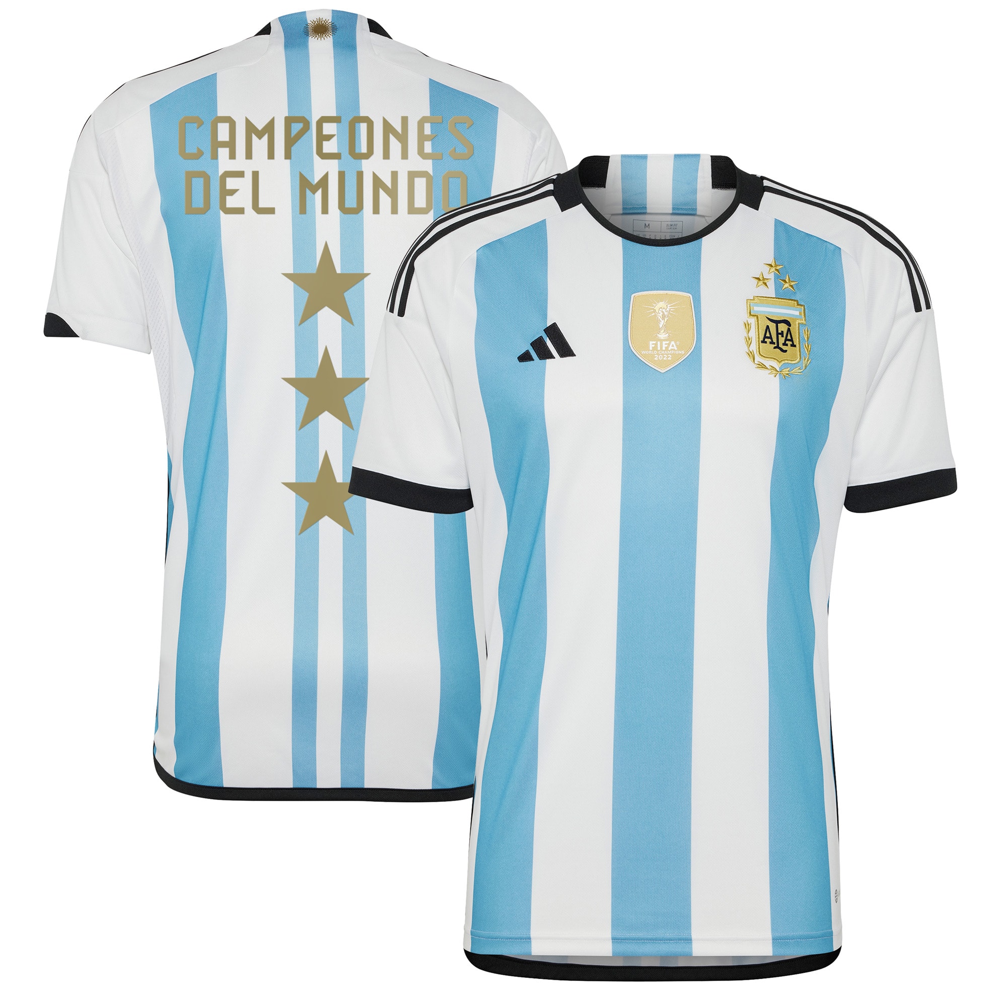 Argentina National Team 2022 Winners Trophy Presentation Home Printed Jersey