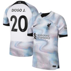 Liverpool Away Stadium Shirt 2022-23 with Diogo J. 20 printing