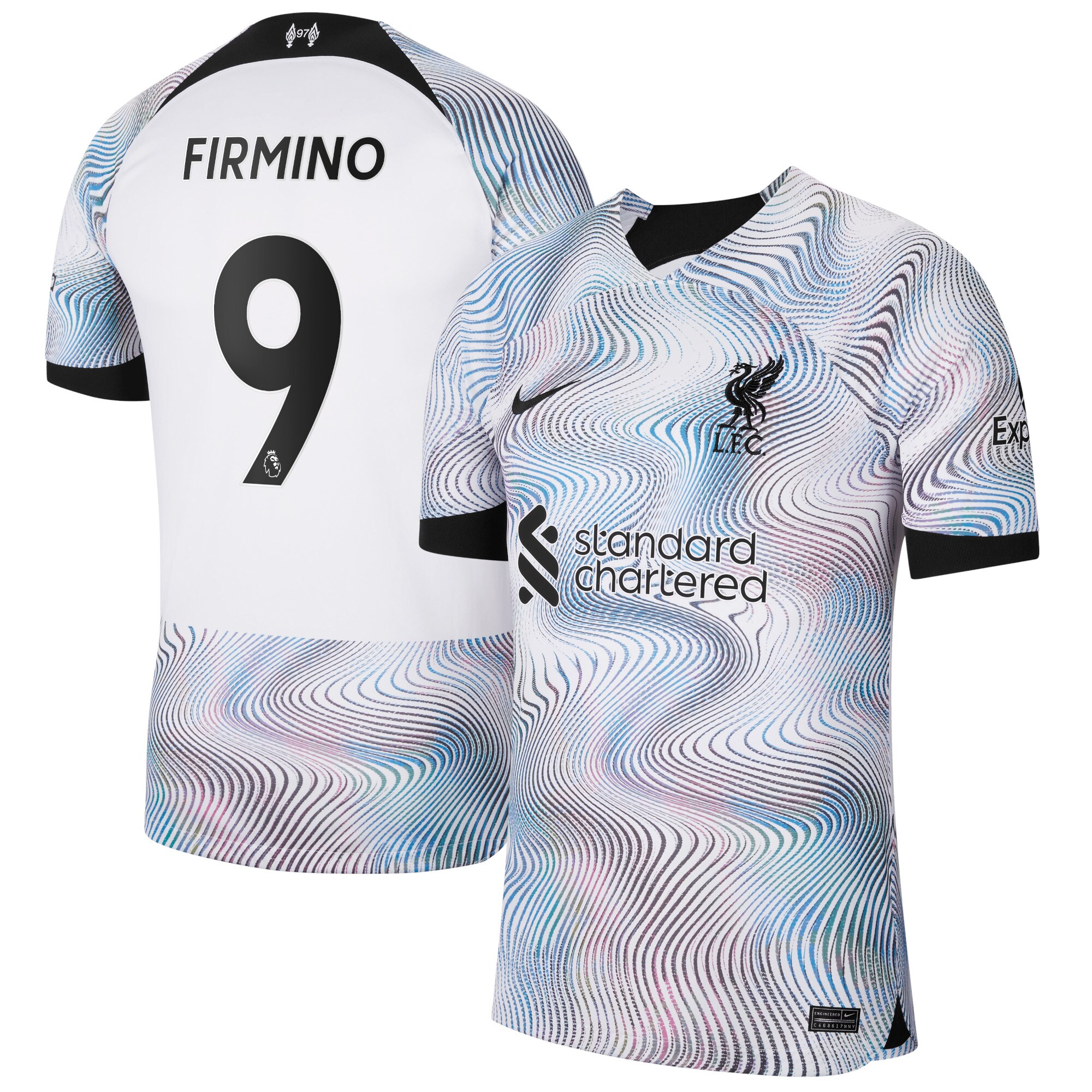 Liverpool Away Stadium Shirt 2022-23 with Firmino 9 printing