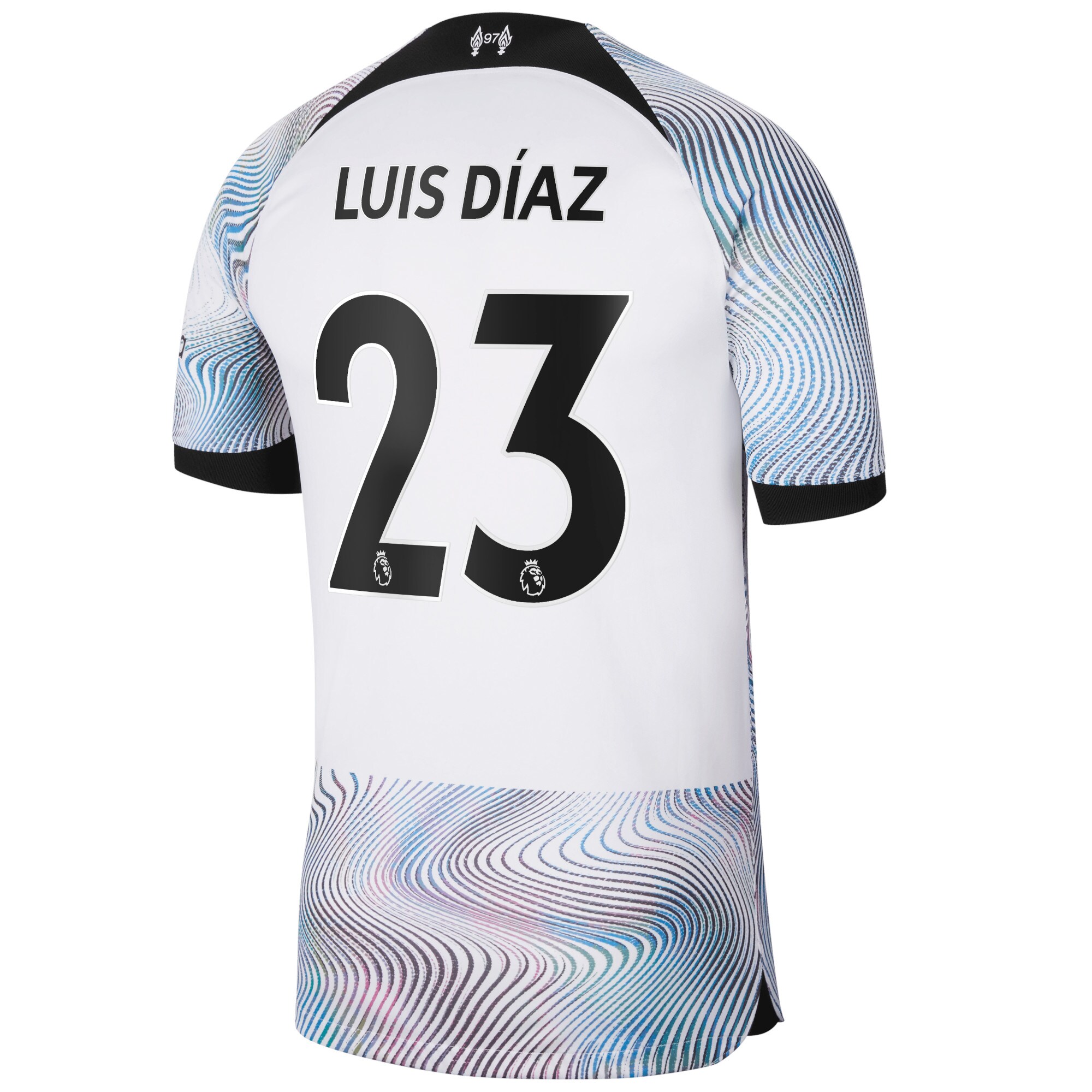 Liverpool Away Stadium Shirt 2022-23 with Luis Díaz 23 printing
