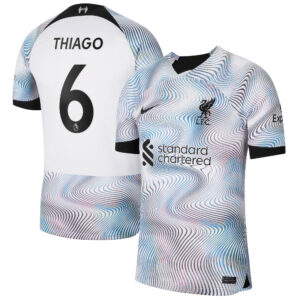 Liverpool Away Stadium Shirt 2022-23 with Thiago 6 printing