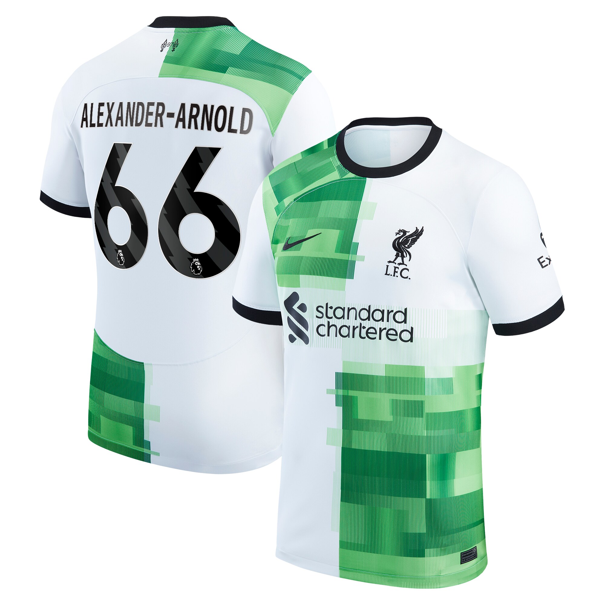 Liverpool Away Stadium Shirt 2023-24 with Alexander-Arnold 66 printing