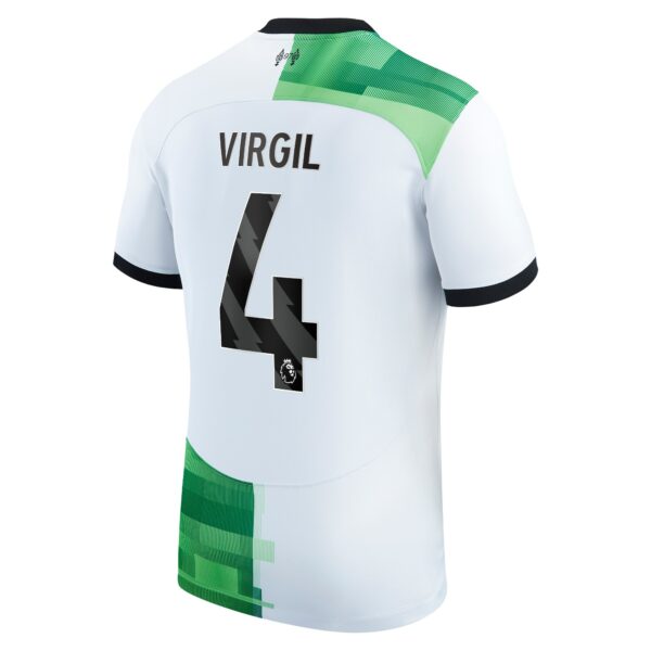 Liverpool Away Stadium Shirt 2023-24 with Virgil 4 printing