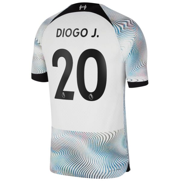 Liverpool Away Vapor Match Shirt 2022-23 with Diogo J. 20 printing