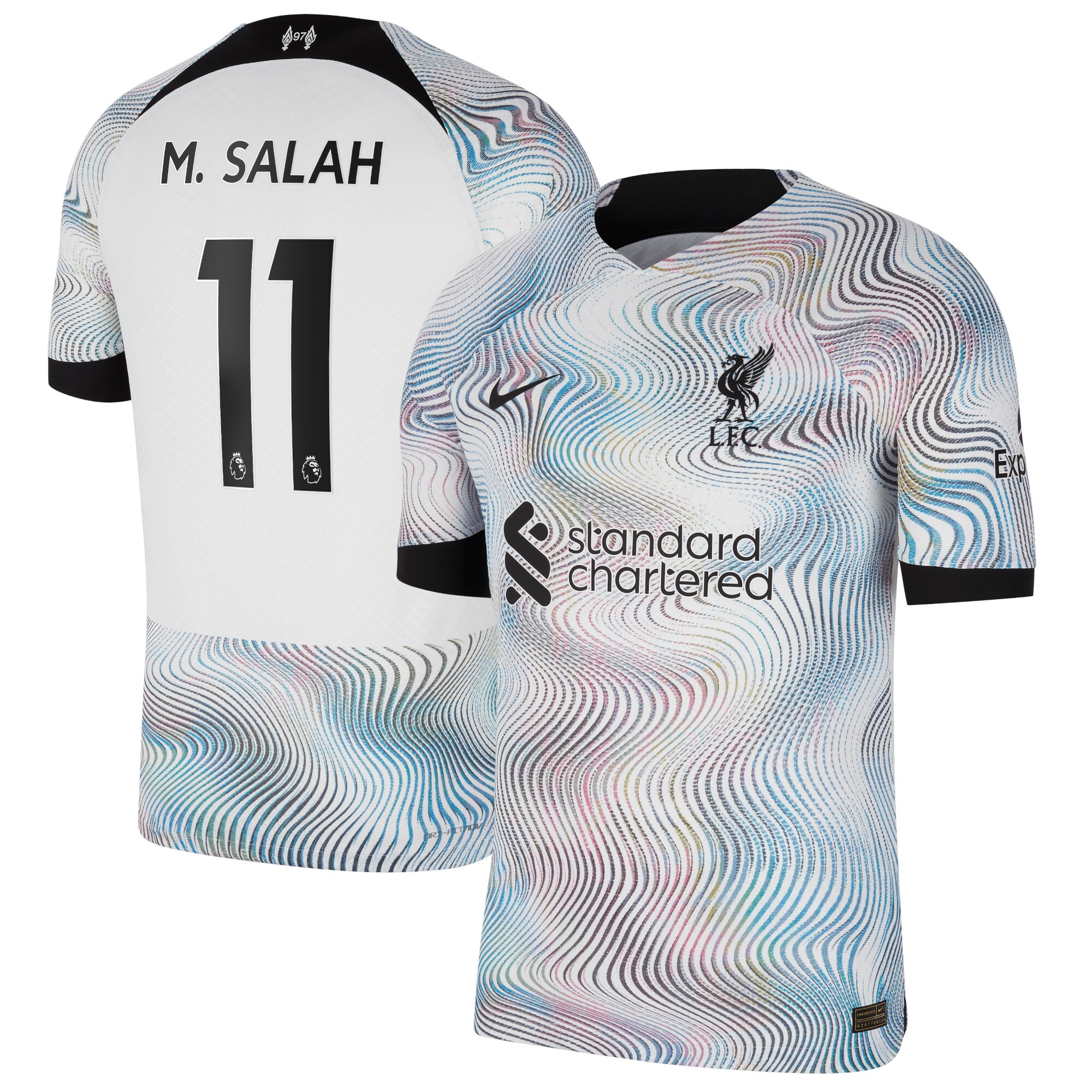 Liverpool Away Vapor Match Shirt 2022-23 with M.Salah 11 printing