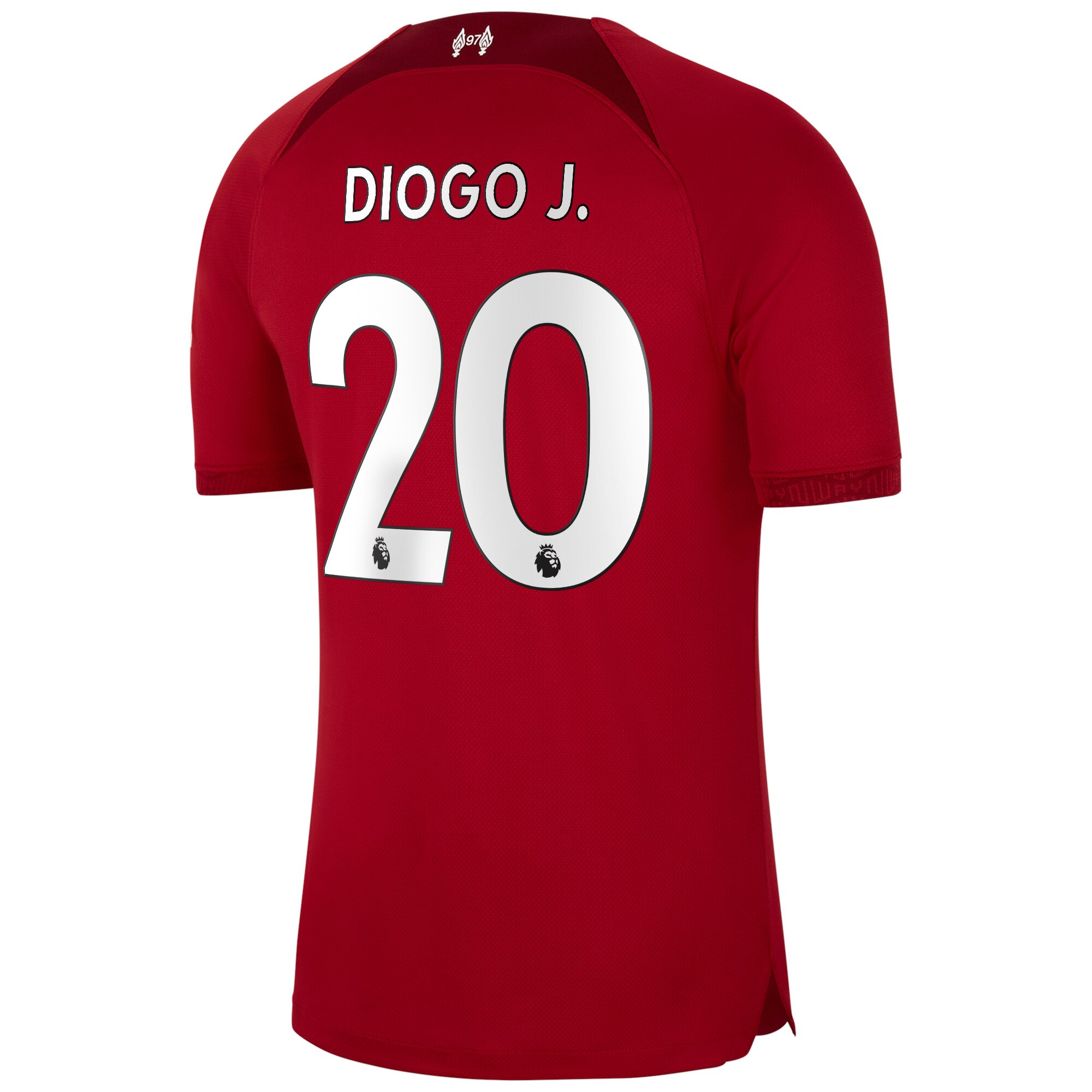 Liverpool Home Stadium Shirt 2022/23 with Diogo J. 20 printing