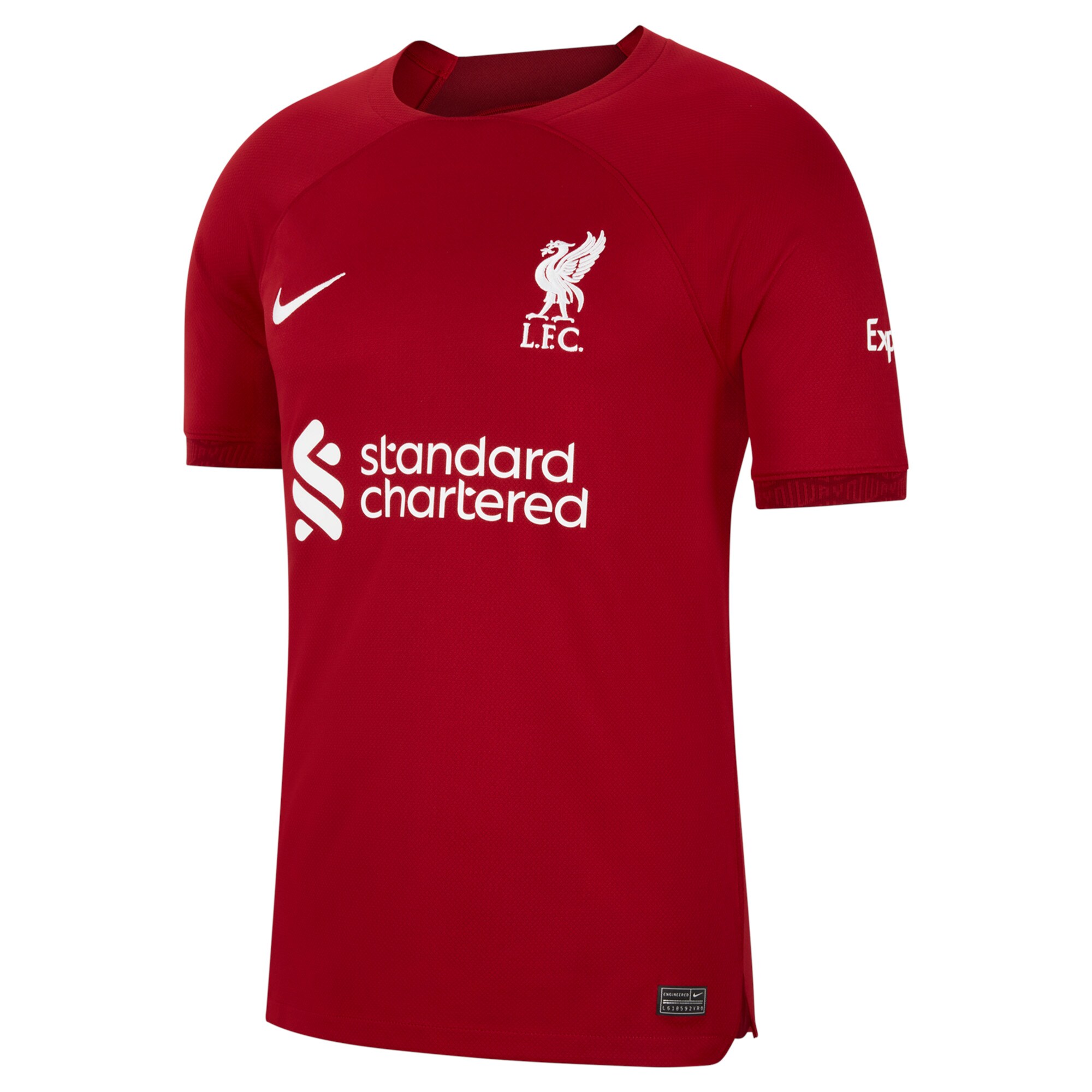 Liverpool Home Stadium Shirt 2022-23 with Gakpo 18 printing