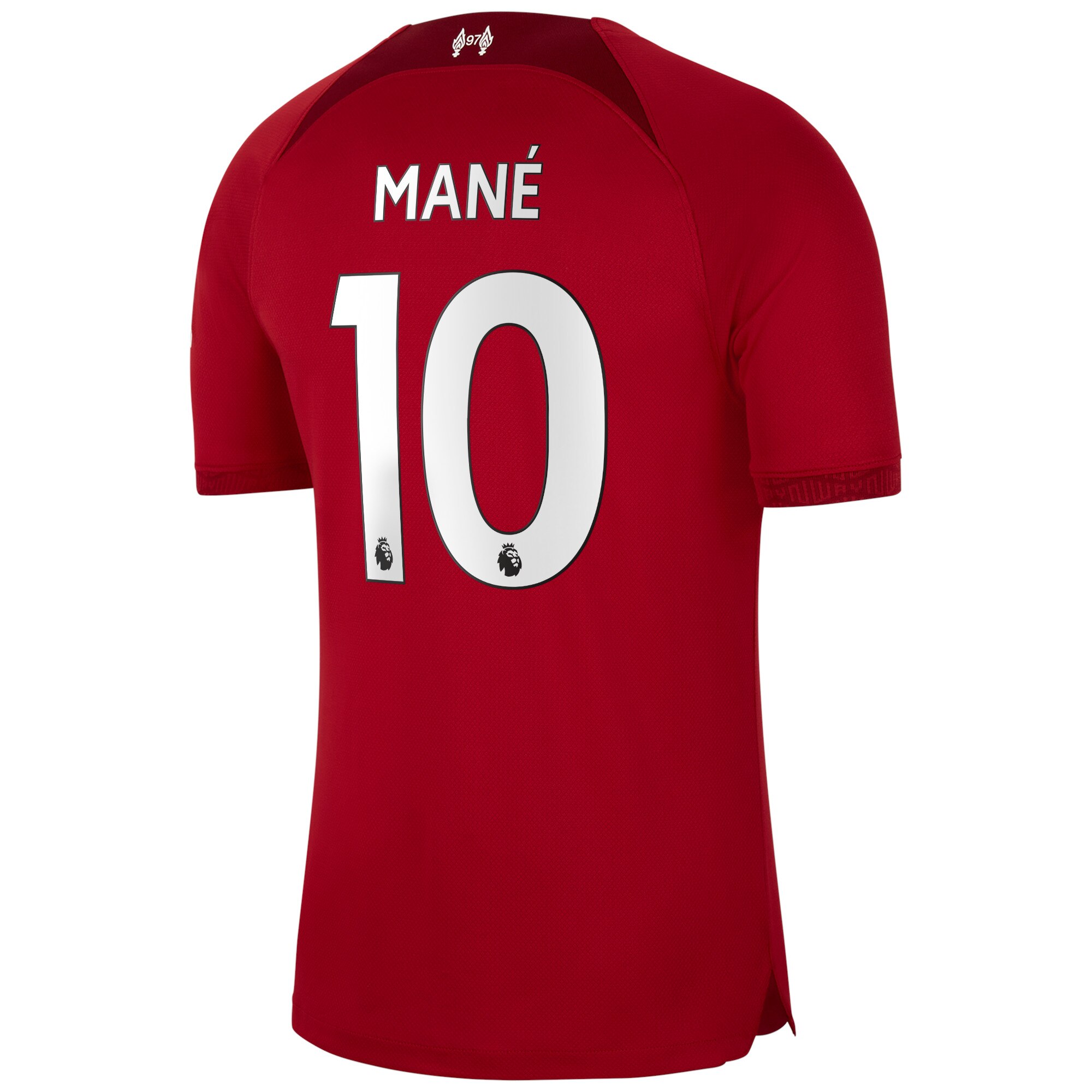 Liverpool Home Stadium Shirt 2022/23 with Mané 10 printing