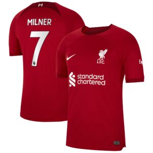 Liverpool Home Stadium Shirt 2022/23 with Milner 7 printing