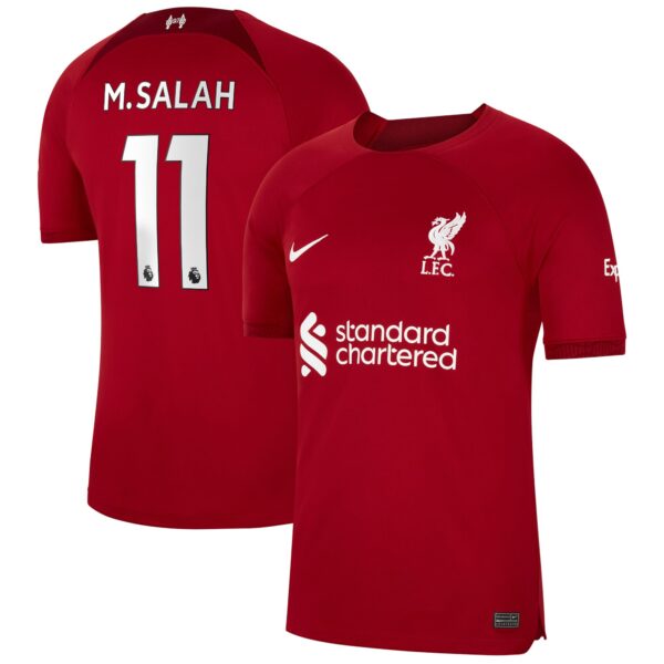 Liverpool Home Stadium Shirt 2022/23 with M.Salah 11 printing