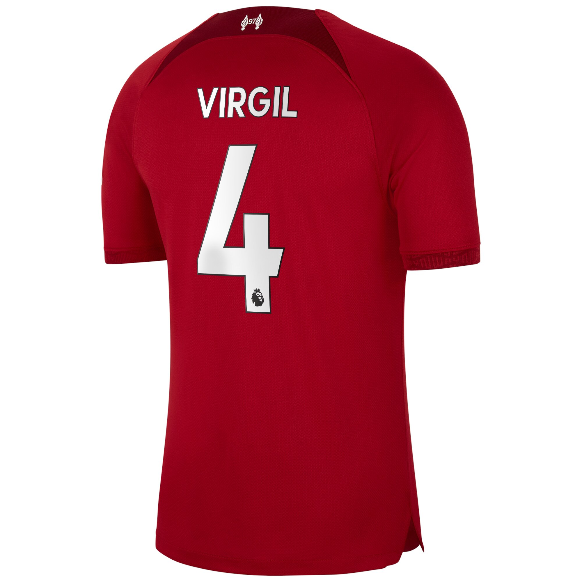 Liverpool Home Stadium Shirt 2022/23 with Virgil 4 printing