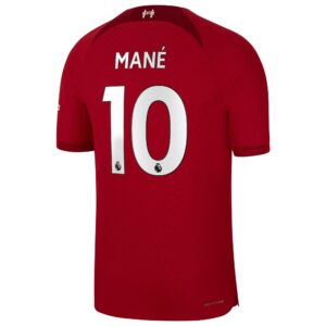 Liverpool Home Vapor Match Shirt 2022/23 with Mané 10 printing