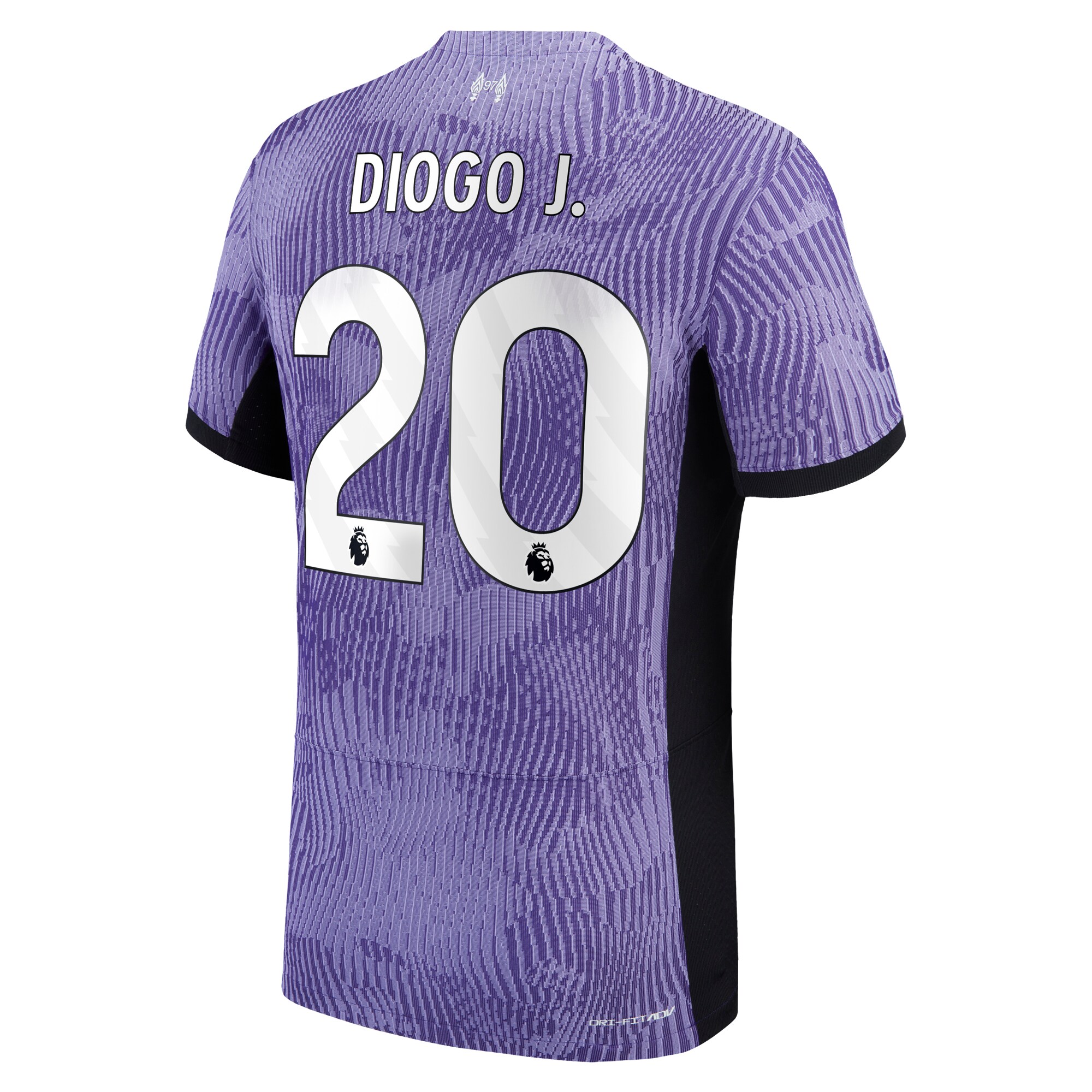 Liverpool Third Dri-Fit Adv Match Shirt 2023-24 with Diogo J. 20 printing