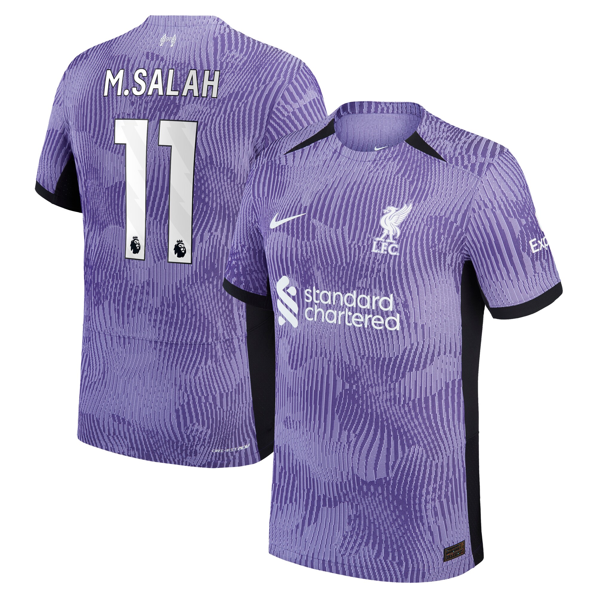 Liverpool Third Dri-Fit Adv Match Shirt 2023-24 with M.Salah 11 printing
