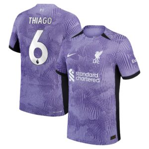 Liverpool Third Dri-Fit Adv Match Shirt 2023-24 with Thiago 6 printing
