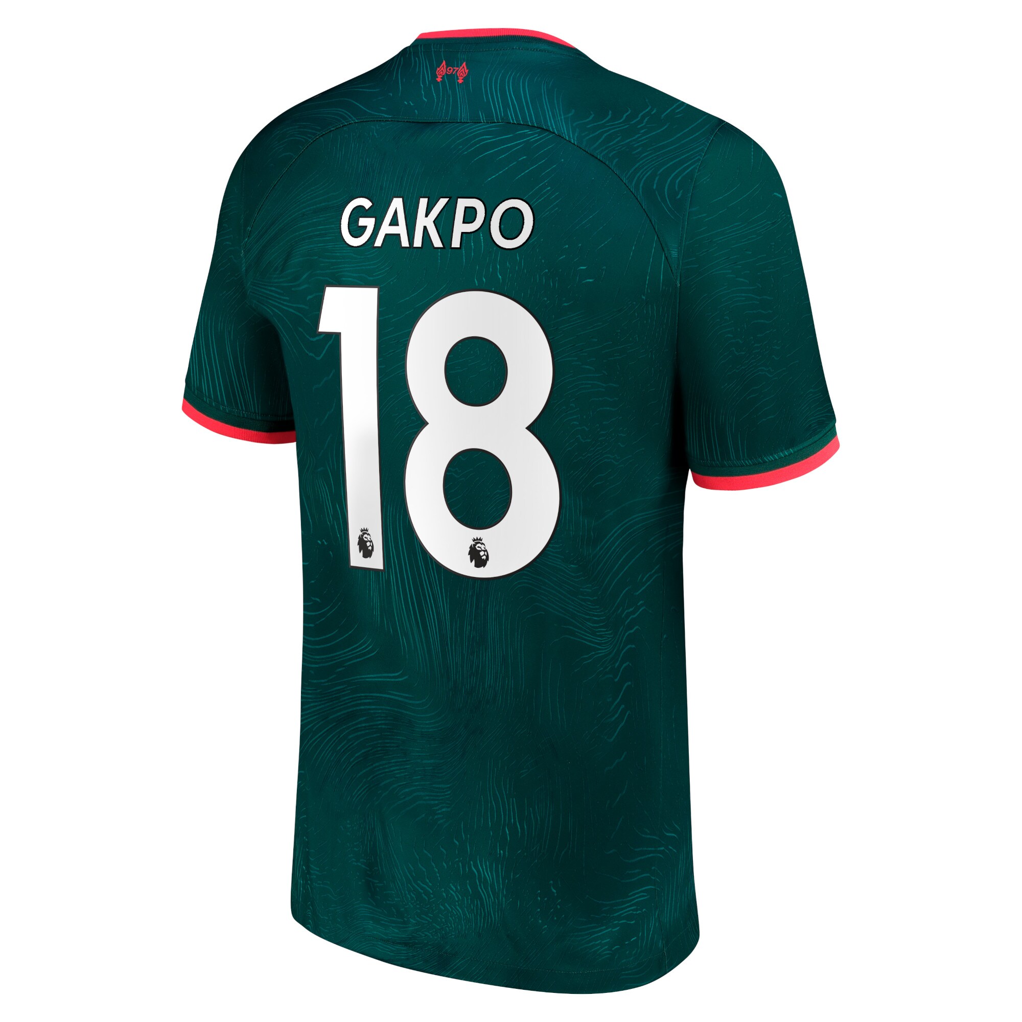 Liverpool Third Stadium Shirt 2022-23 with Gakpo 18 printing