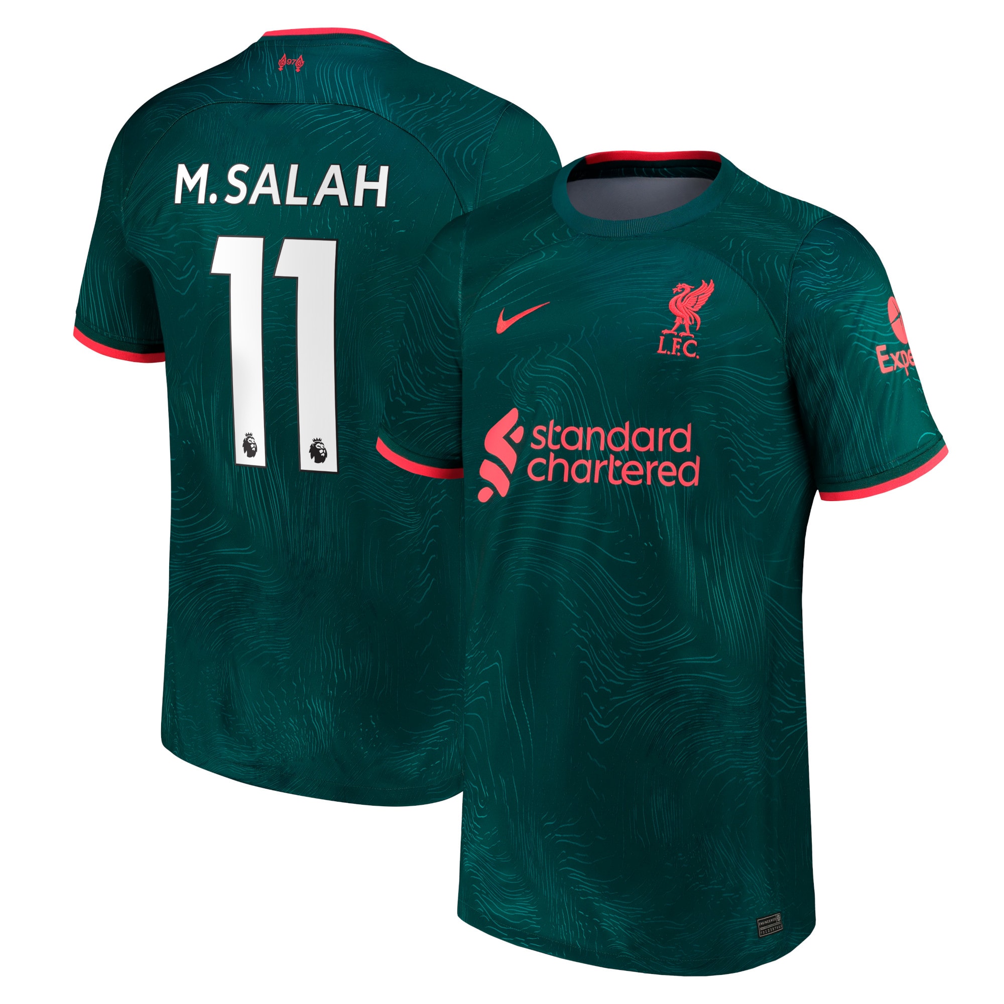 Liverpool Third Stadium Shirt 2022-23 with M.Salah 11 printing