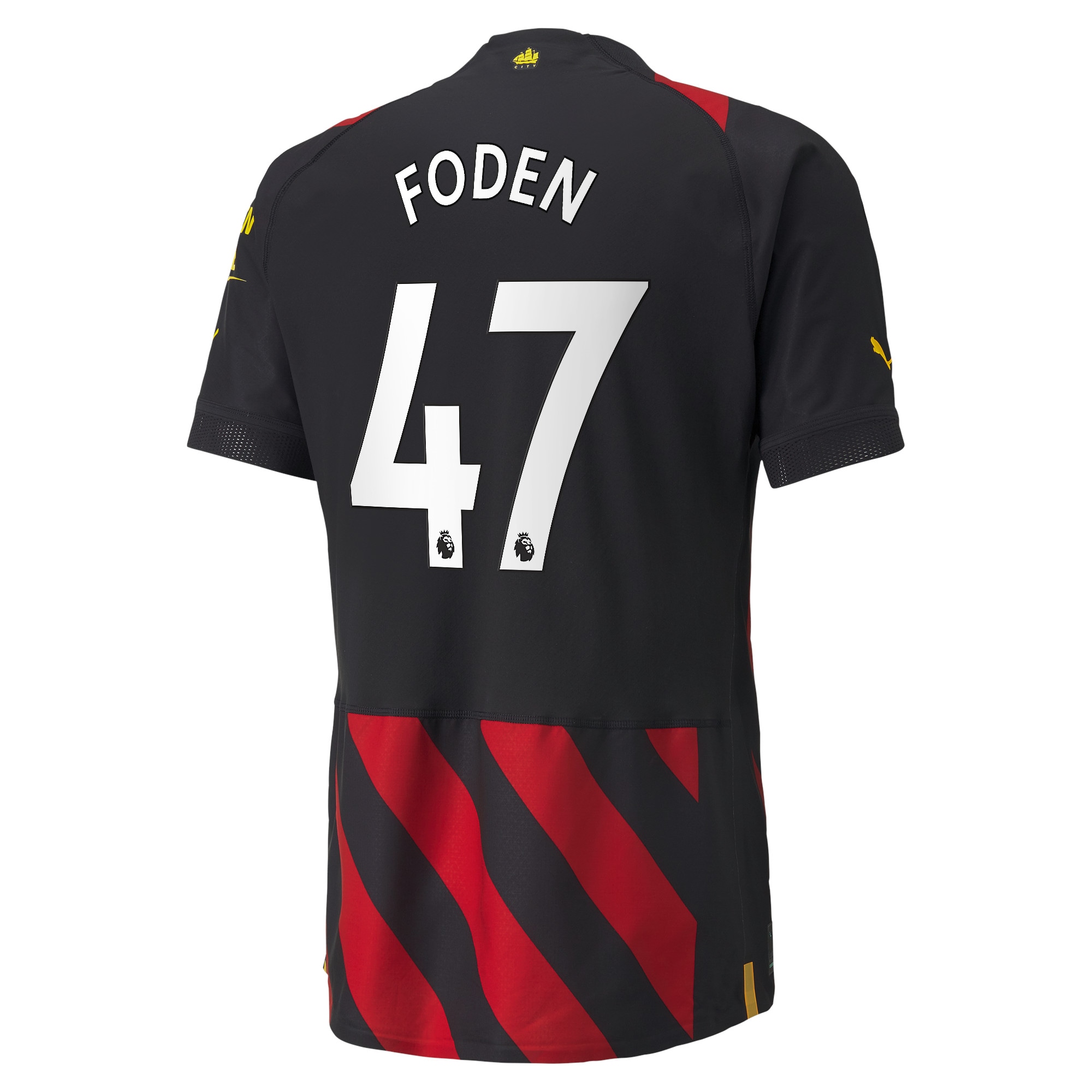 Manchester City Away Authentic Shirt 2022-2023 with Foden 47 printing