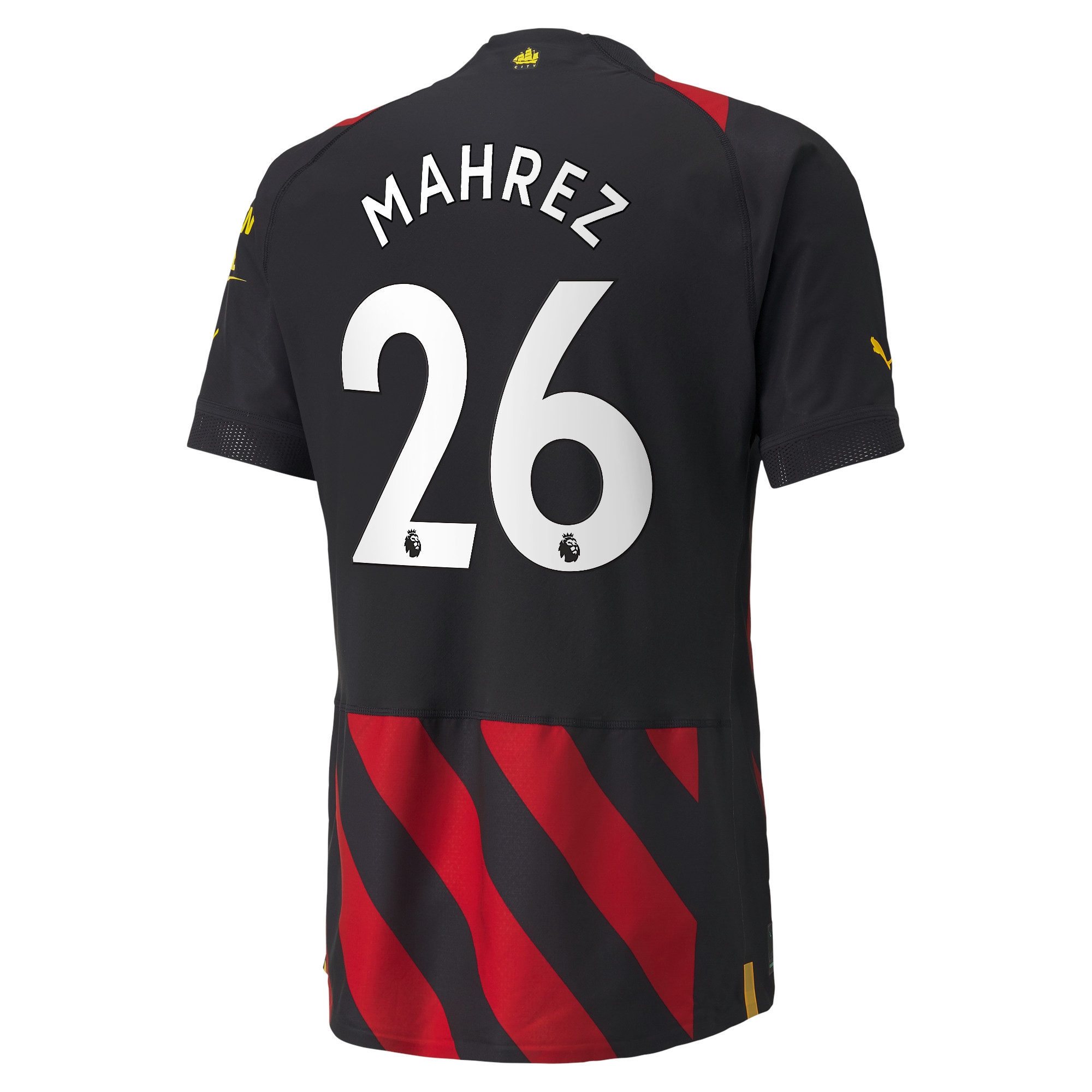 Manchester City Away Authentic Shirt 2022-2023 with Mahrez 26 printing