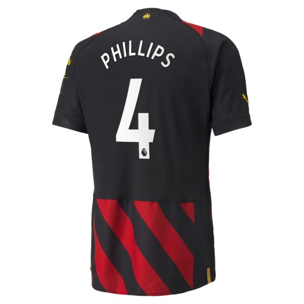 Manchester City Away Authentic Shirt 2022-2023 with Phillips 4 printing