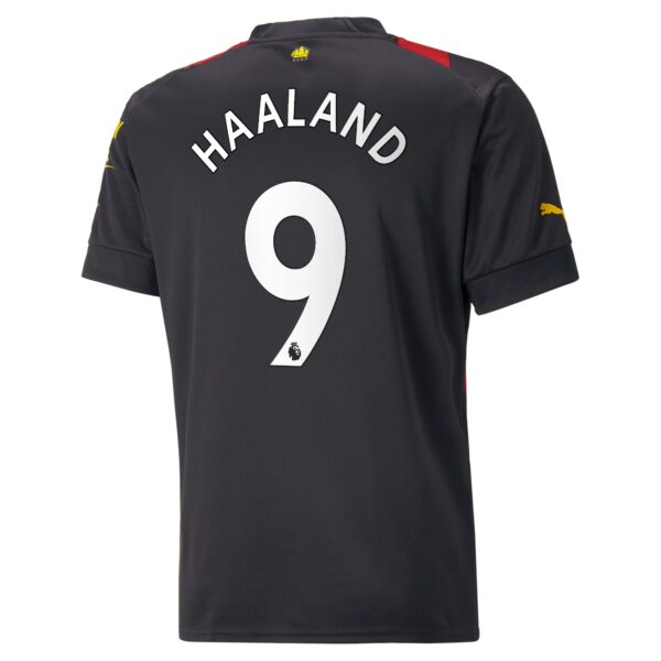 Manchester City Away Shirt 2022-2023 with Haaland 9 printing