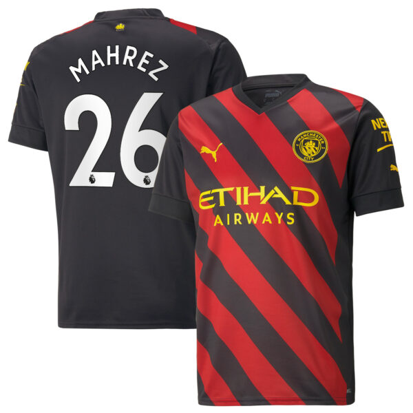 Manchester City Away Shirt 2022-2023 with Mahrez 26 printing