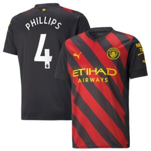 Manchester City Away Shirt 2022-2023 with Phillips 4 printing
