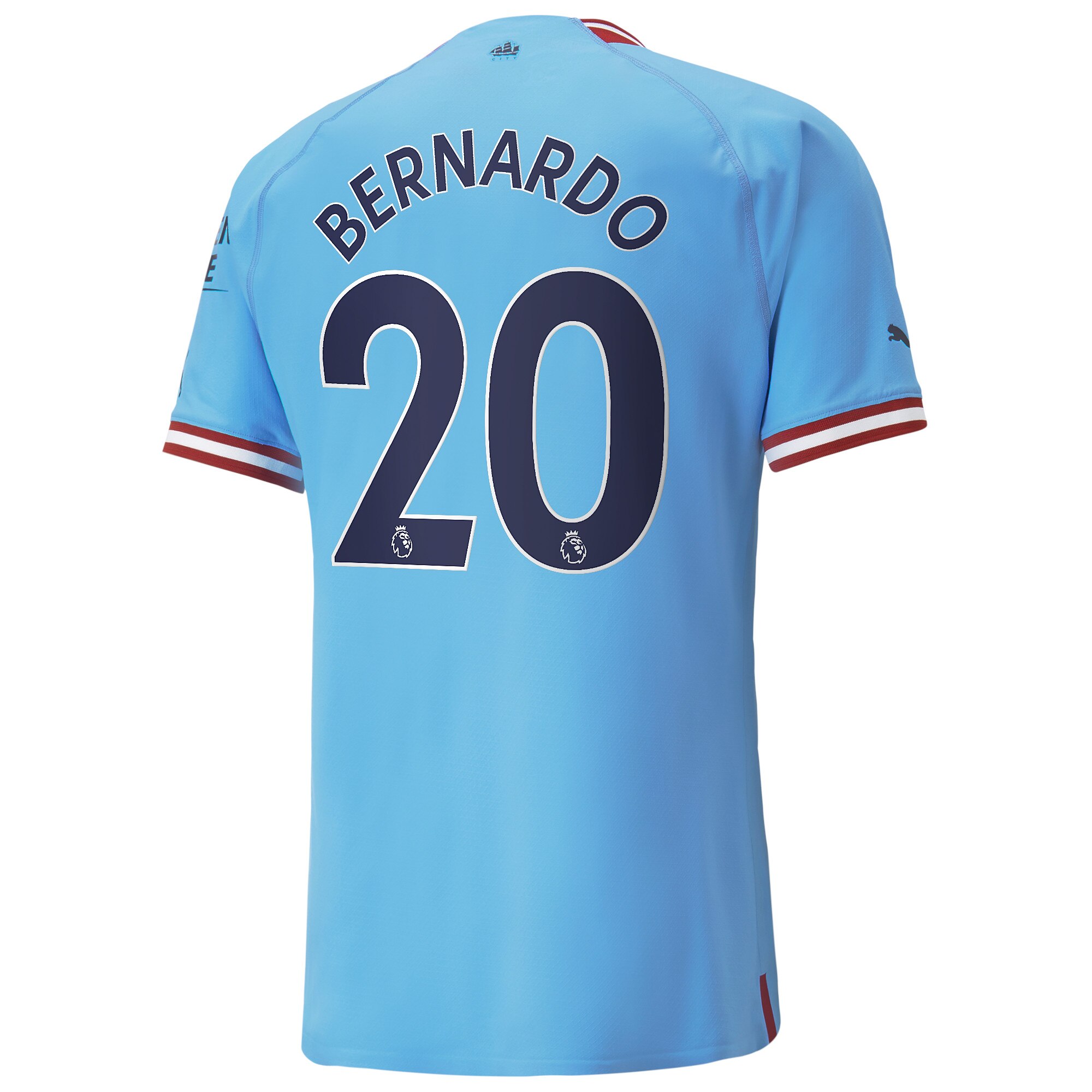 Manchester City Home Authentic Shirt 2022/23 with Bernardo 20 printing